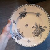 Round dish Sarreguemines model Flora