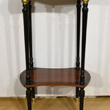 Double-Top Flying Table in Mahogany and Ebonized Pear Wood, Napoleon III Style – 1930