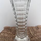 Vintage clear glass vase