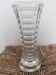 Vase vintage en verre transparent