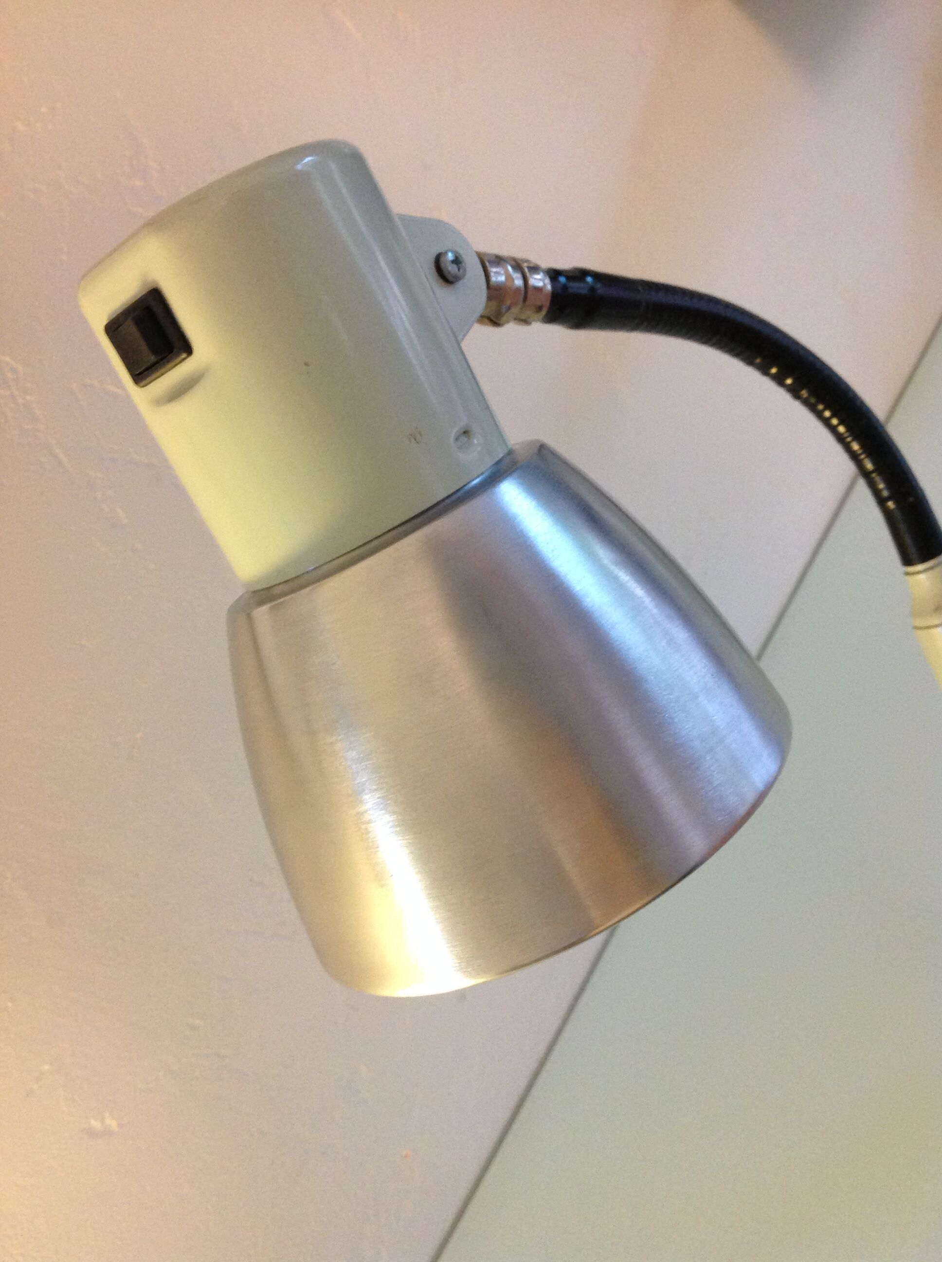 SIS industrial workshop lamp, vintage from the 1970s