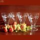4 large water glasses or Evian ice cream cups