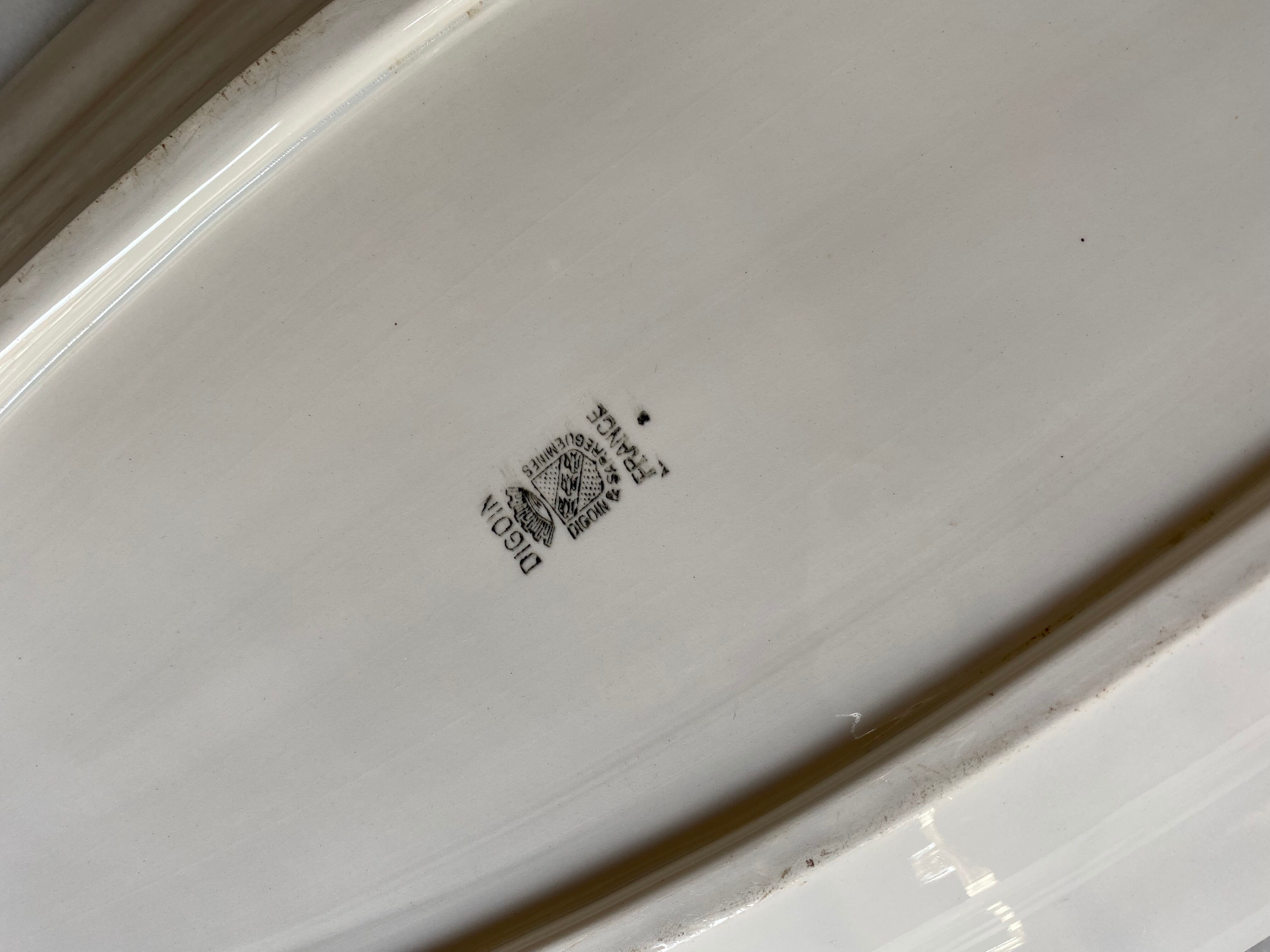 Dish Sarreguemines Digoin 68 cm