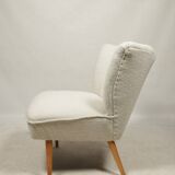 Vintage cocktail chair beige boucle expo 58
