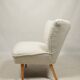 Vintage cocktail chair beige boucle expo 58