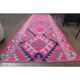Tapis vintage turc en laine et coton noué à la main, années 1970