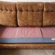 Vintage velvet sofa