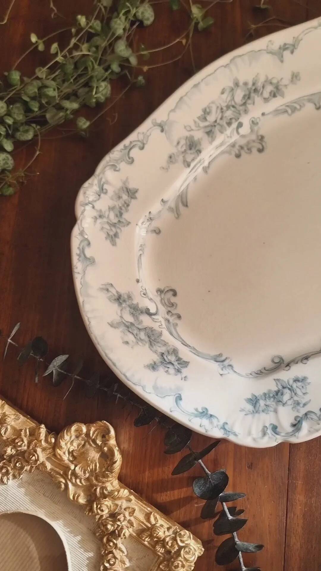 Rectangular plate in semi-porcelain