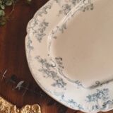 Rectangular plate in semi-porcelain