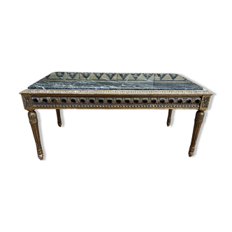 Louis XVI style gold coffee table