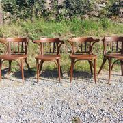 4 fauteuils Baumann en bois courbé