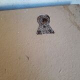 70s two-tone mirror - 97x46cm