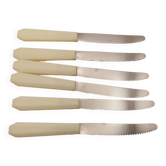 6 vintage bakelite knife