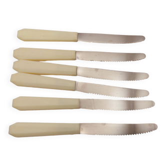 6 vintage bakelite knife