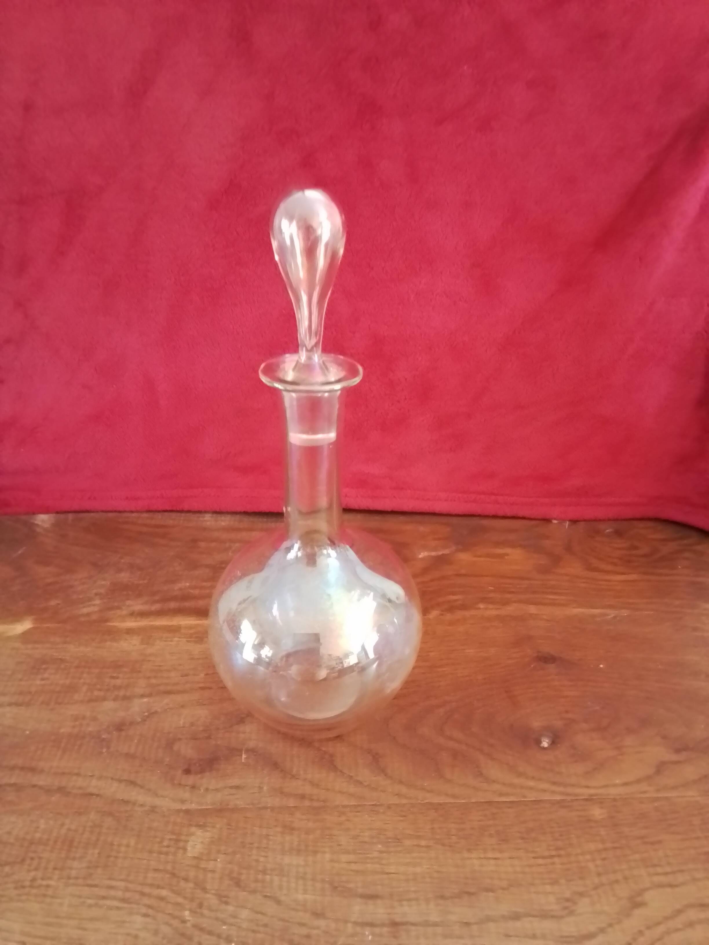 Antique water drop carafe