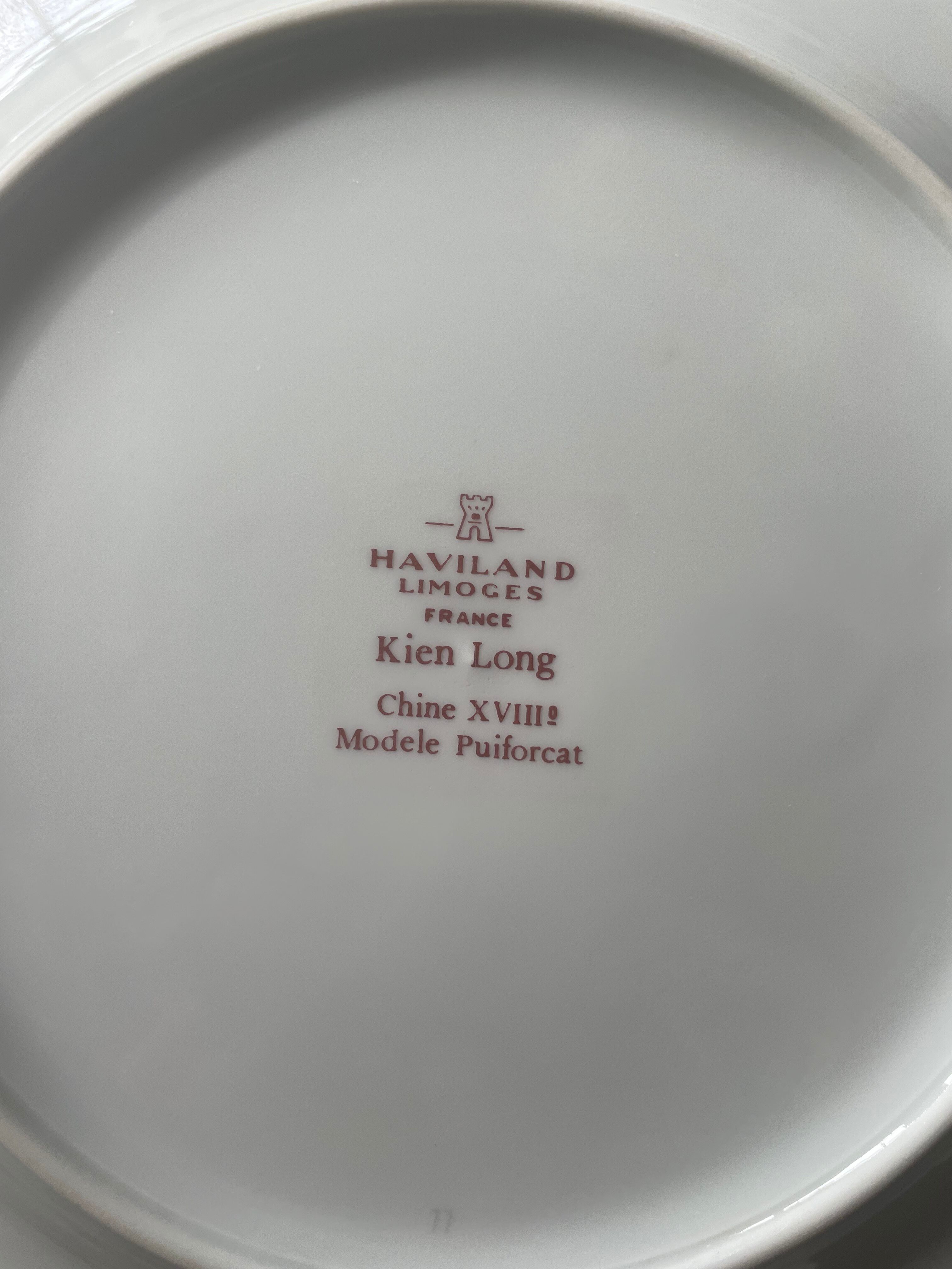 Plate service Kien Long Puiforcat