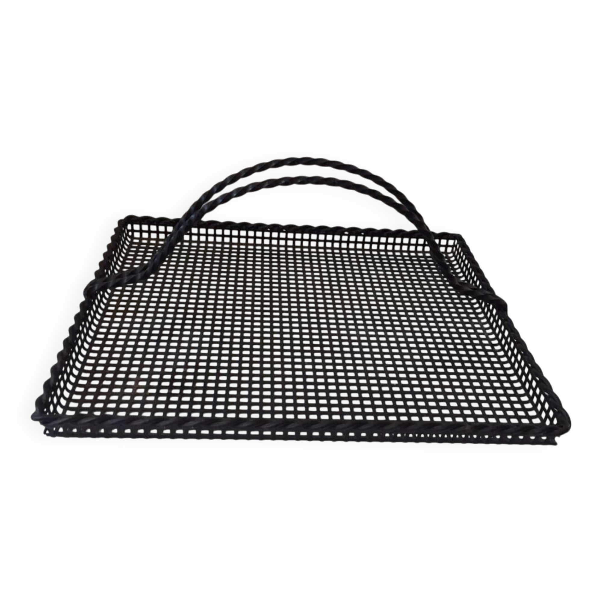 Perforated metal serving tray