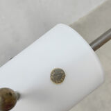 Suspension vintage moderniste suédoise verre opalin