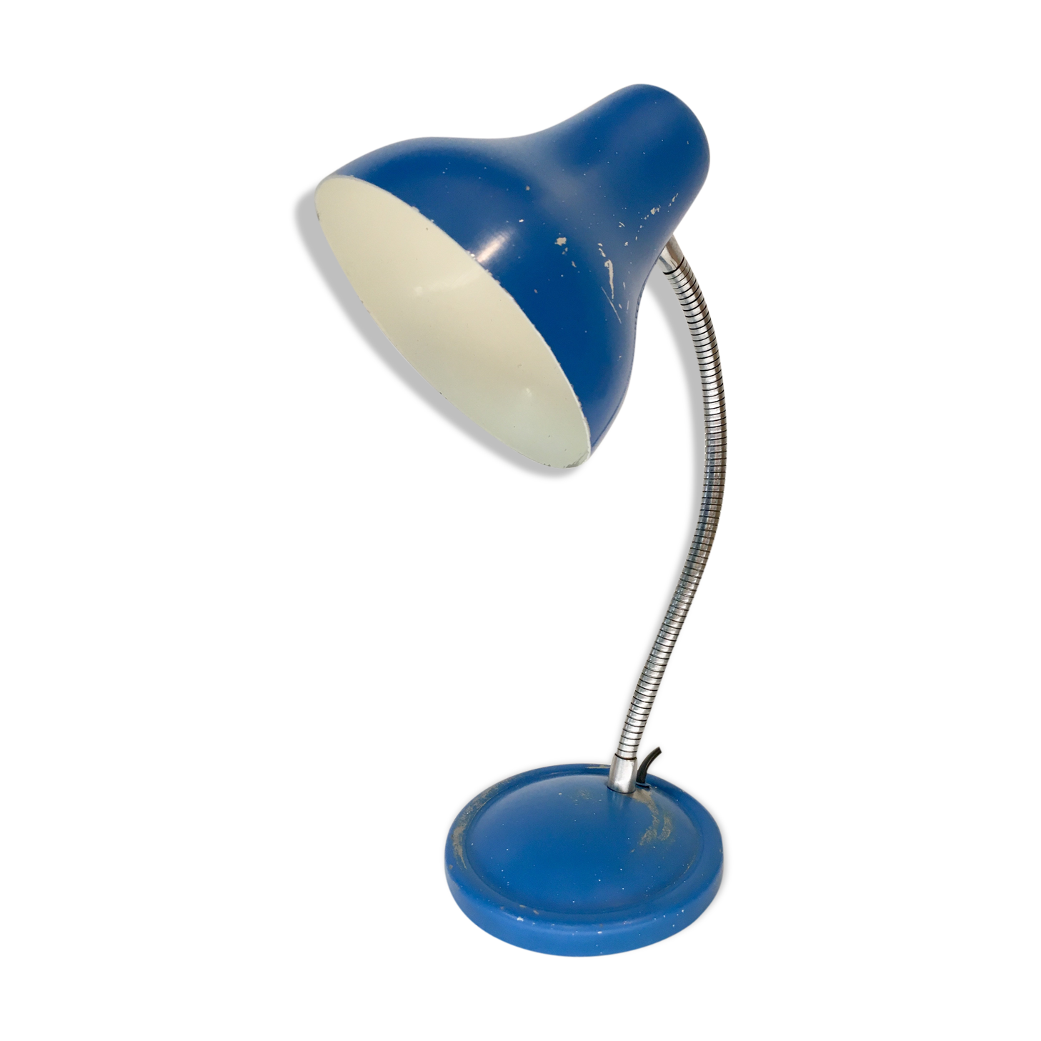 Blue retro desk lamp