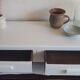 Old white parisian buffet