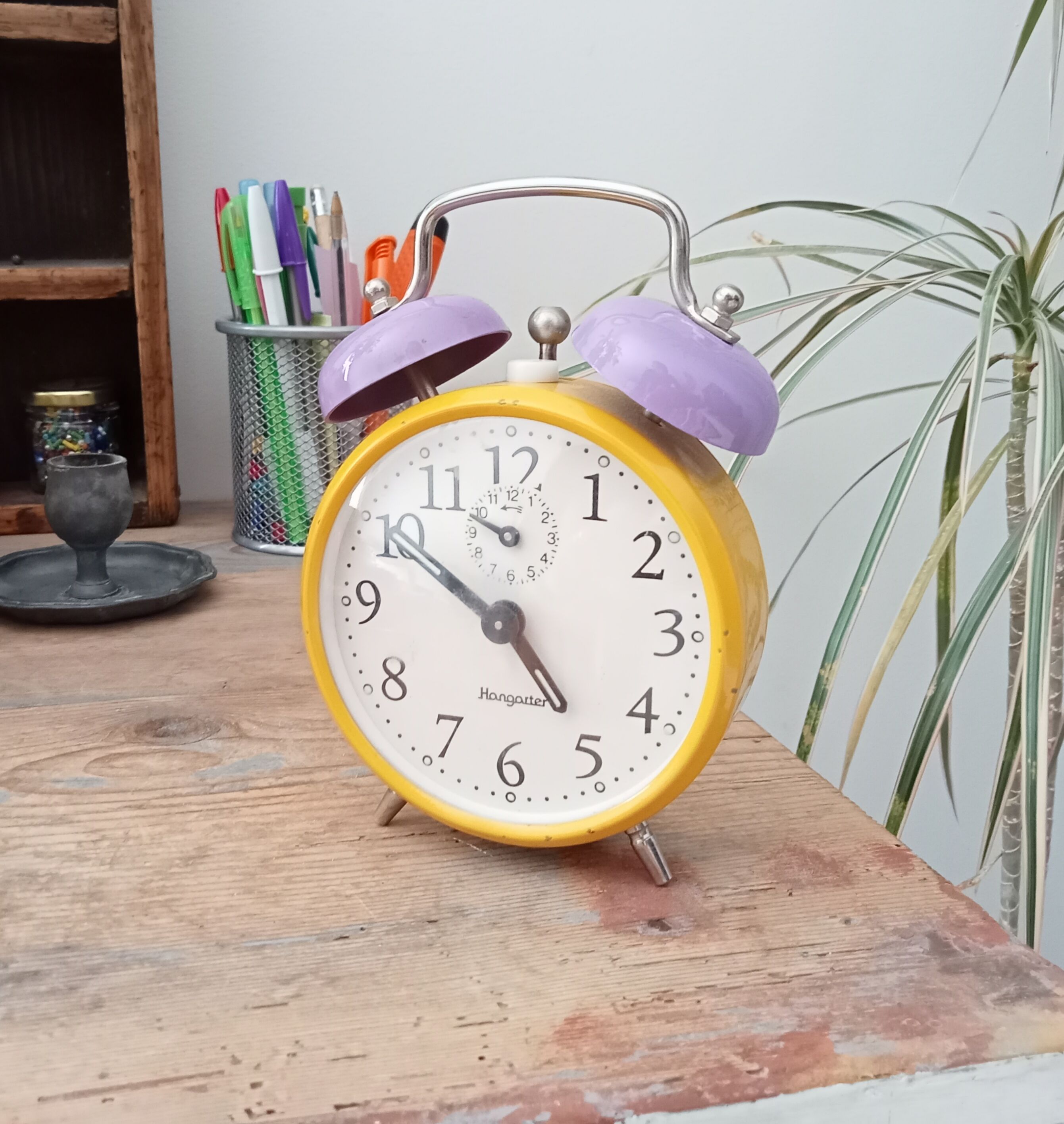 Vintage alarm clock Hangarter 70s/80s