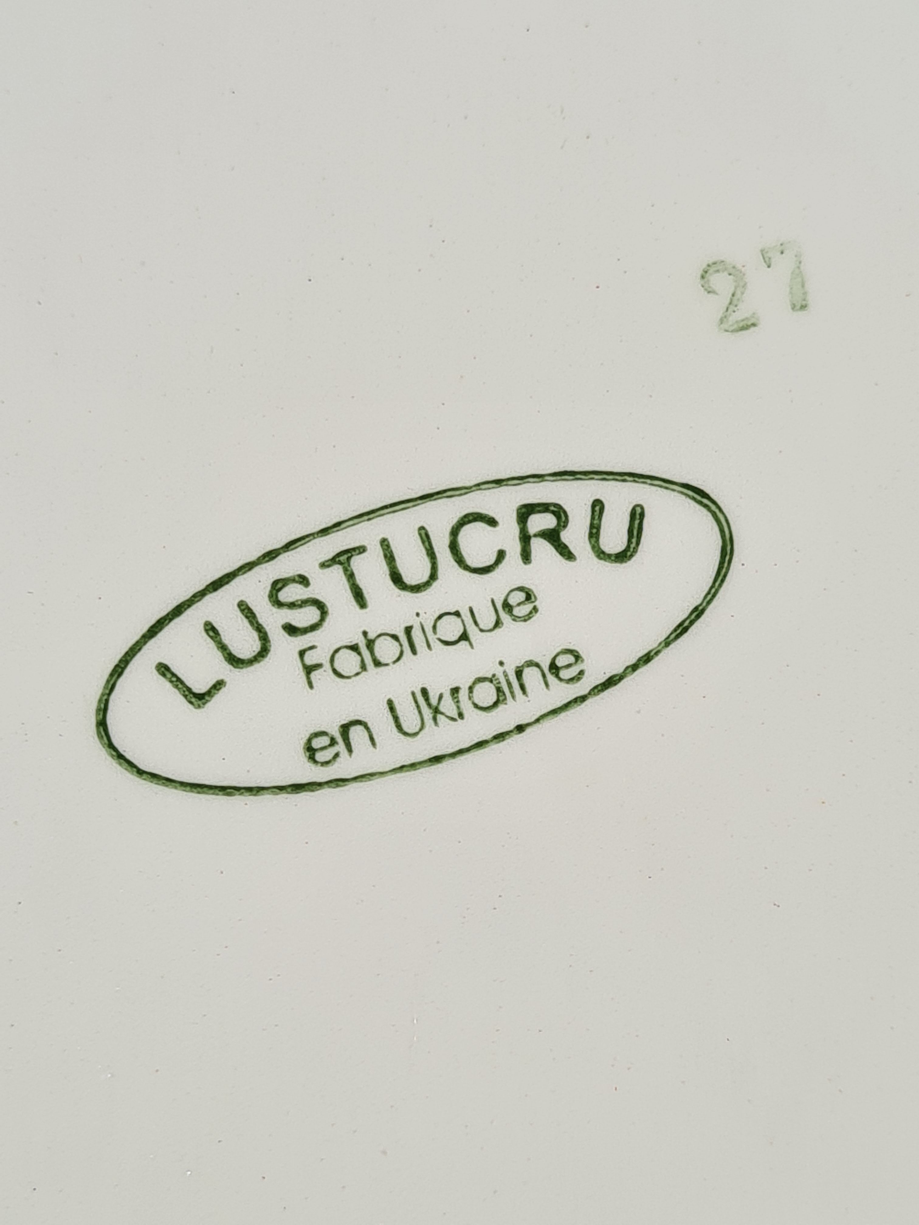 Lustucru 6 flat plates
