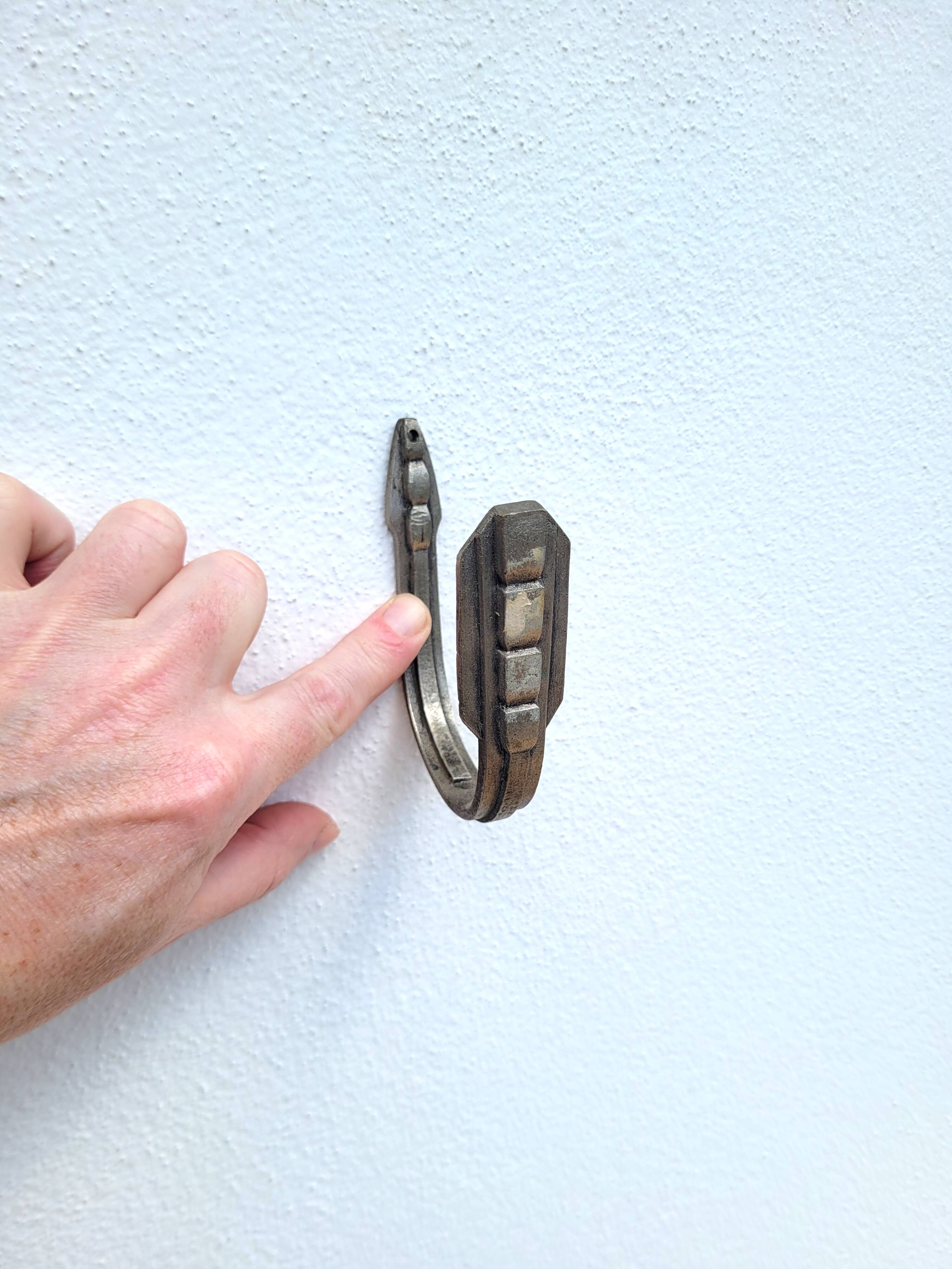 Pair of old coat hooks circa 1930