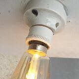 Art deco porcelain ceiling lamp