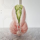 Vase papillon en céramique vernissée italienne
