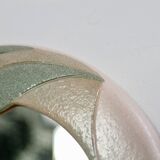 Ceramic mirror, 1970s, signed.