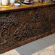 Large Balinese carved panel - scene from the Ramayana