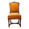 Antique Regency Style padded chair - Wooden structure and horsehair padding - Mustard color