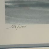 Marine lithograph signed Stéphane Lauro