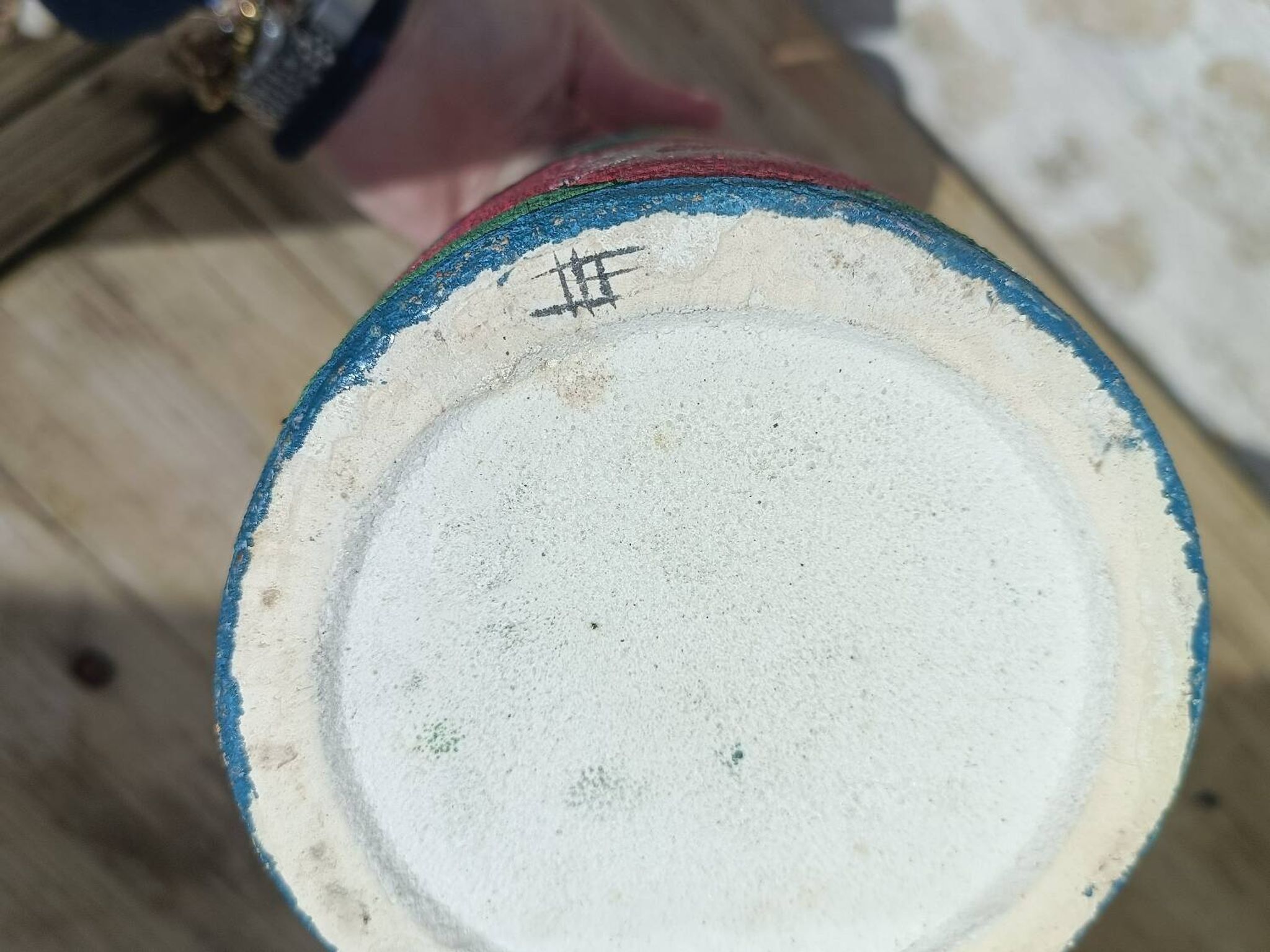 Signed cylinder vase