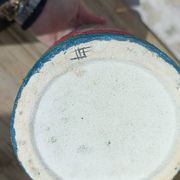 Signed cylinder vase