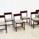 Set of six Italian dining chairs