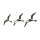 Lot de 3 oiseaux de goéland chromé, 15 - 20 -25 cm