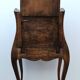 Belly bedside table with Louis XV style walnut mirror early 20th century 1920.