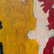 Large original Danish oil painting - "The Couple" by Max Bilde (1919-2011) - Signed 1968 - Framed - 94 × 75 cm (37" × 29.5")