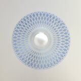 Vintage Trumpet Pendant Lamp Meblo Blue Plastic Hanging Light 1970's