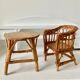Vintage rattan furniture for doll