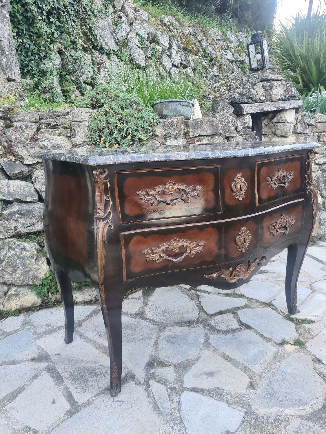 Commode Louis XV en Marqueterie