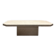 Designer coffee table in raw travertine, mid-20th century, Italy, 1970s