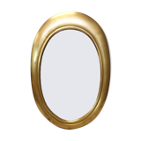 Gold beech mirror with leaf - 92x63cm