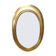 Gold beech mirror with leaf - 92x63cm