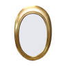 Gold beech mirror with leaf - 92x63cm