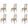 Set of Six Mid Century Dining Chairs, Denmark, 1970s