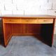 Bureau de direction vintage en bois et teck années 50/60