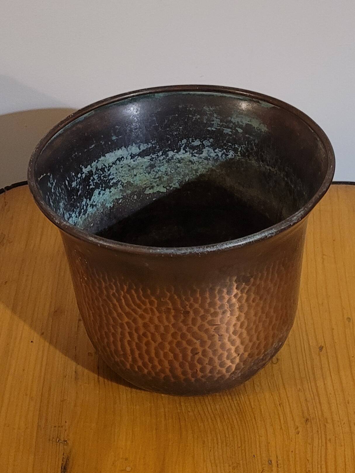 cache pot en cuivre - vintage