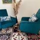 Duo of armchair back-of-year 50/60, restored